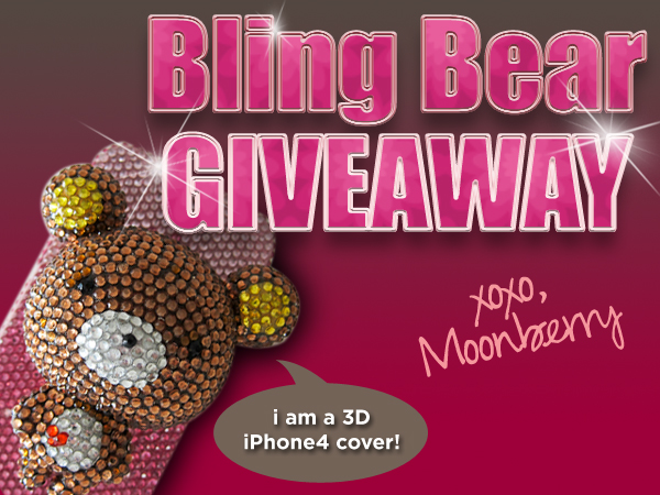 The Moonberry Blog bling bear giveaway