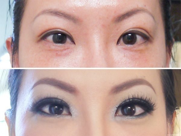 smoky eye makeup before after