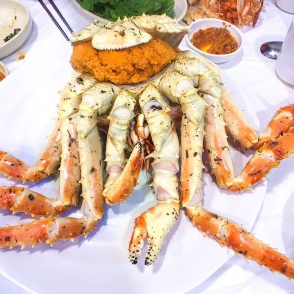 king crab with roe